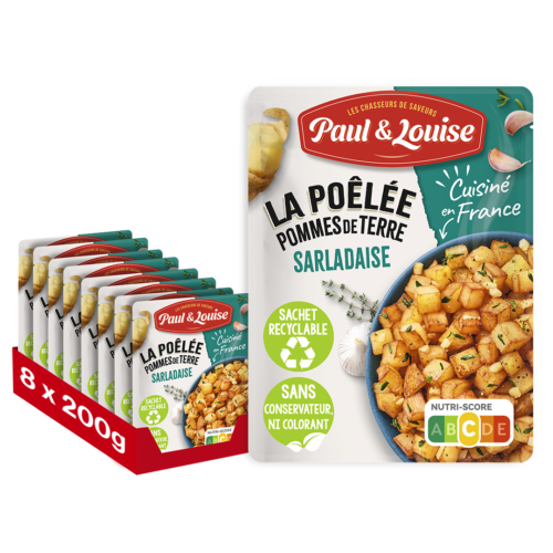 Poêlée Pomme de Terre Sarladaise (200g) - Lot de 8 unités