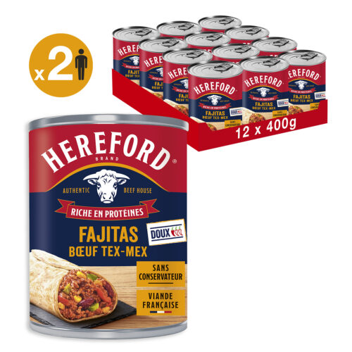 Fajitas Bœuf Tex-Mex (400g) - Lot de 12 unités